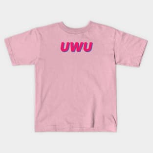 uwu redder with blue shadow Kids T-Shirt